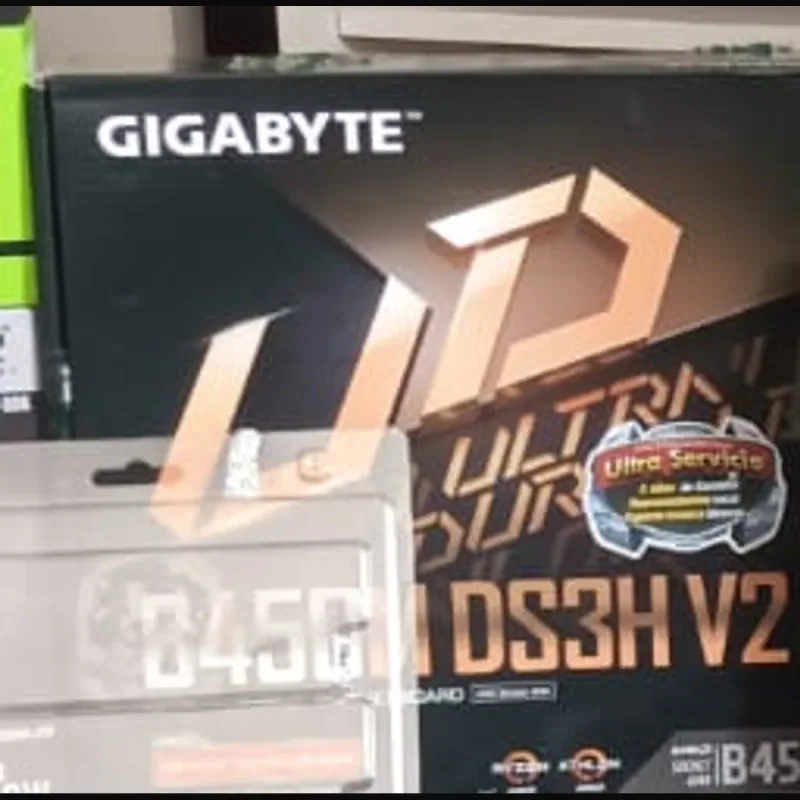 Caja de la tarjeta madre Gigabyte B450 DS3H V2 Ultra Durable