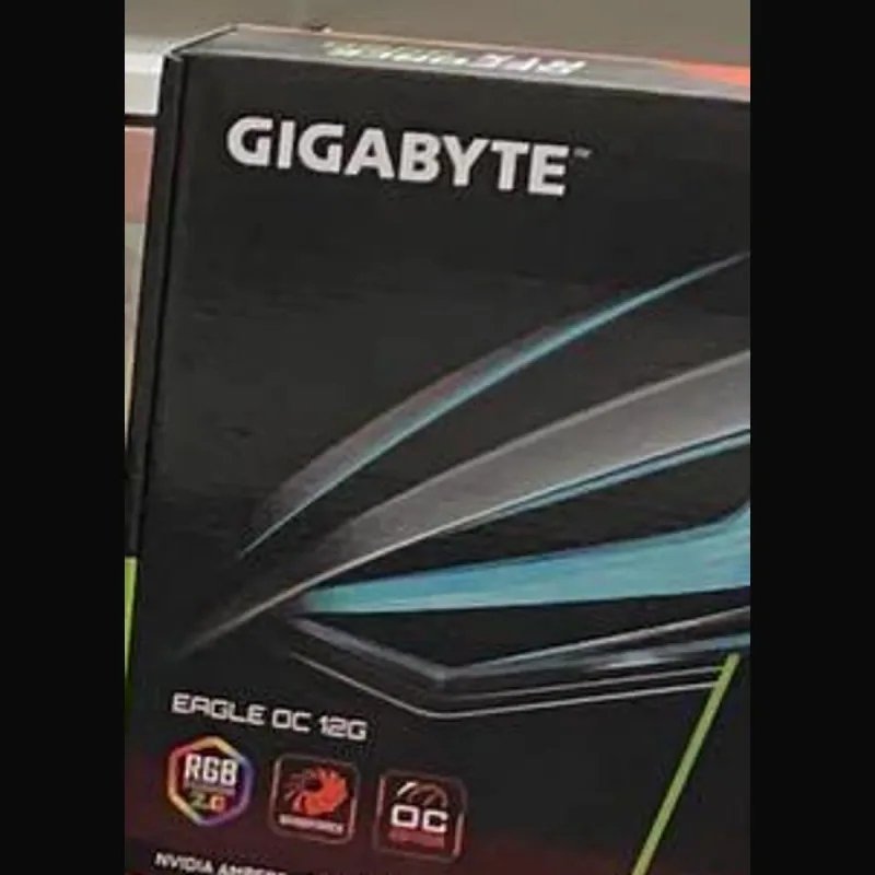 Caja de la tarjeta gráfica Gigabyte GeForce RTX 3060 Eagle OC de 12 GB