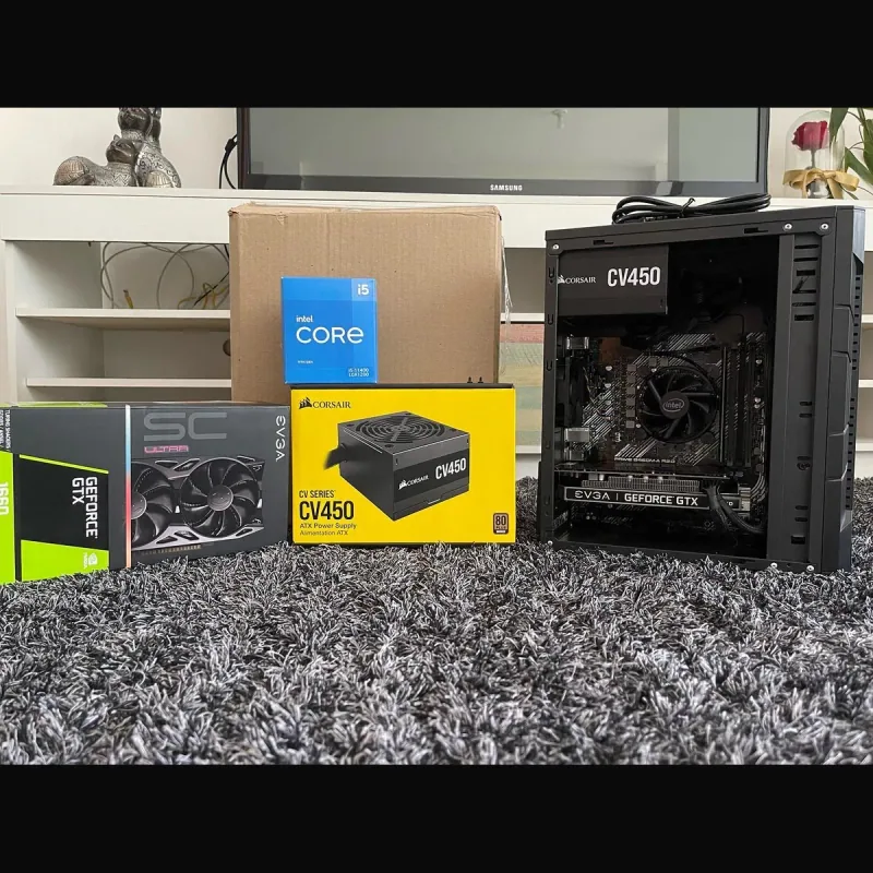 PC Gamer Titan con GTX 1660 SC Ultra, Core i5-11400 y fuente Corsair CV450