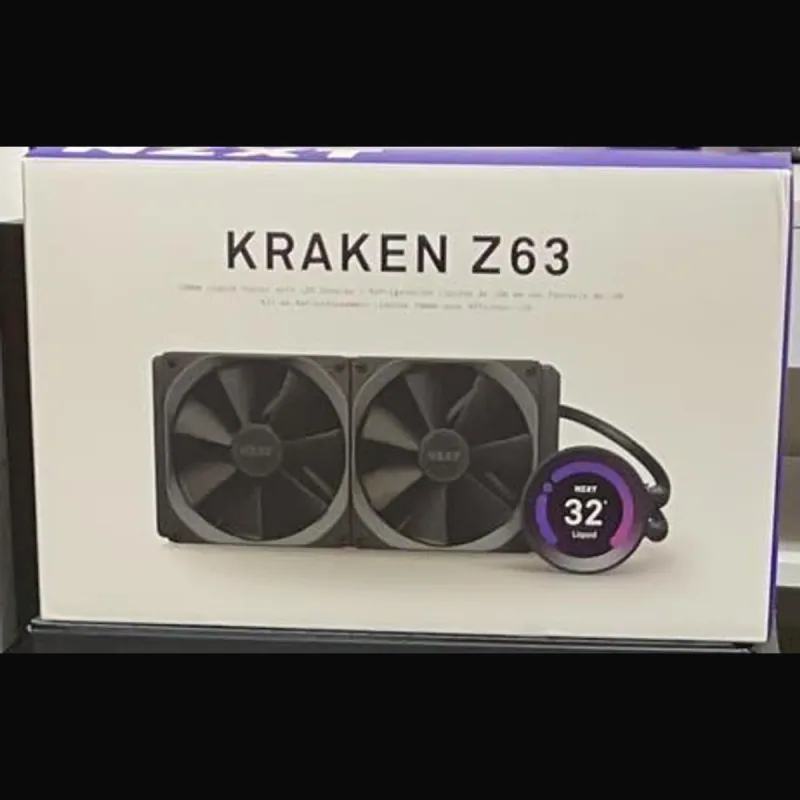 Caja del sistema de refrigeración líquida NZXT Kraken Z63 de 280 mm con pantalla LCD